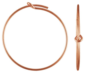 70x25.0mm Wire Beading Hoop, 14k gold filled. Made in USA #4811806
