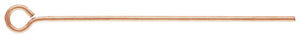 Eyepin 24ga .020x1.0" (0.50x25.4mm), 14k gold filled. Made in USA #4805464
