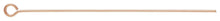 Eyepin 24ga .020x1.5" (0.50x38.1mm), 14k gold filled. Made in USA #4805456