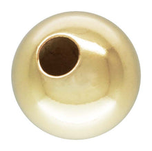 6.0mm Bead 1.5mm Hole,  14k gold filled. Made in USA. #4004760