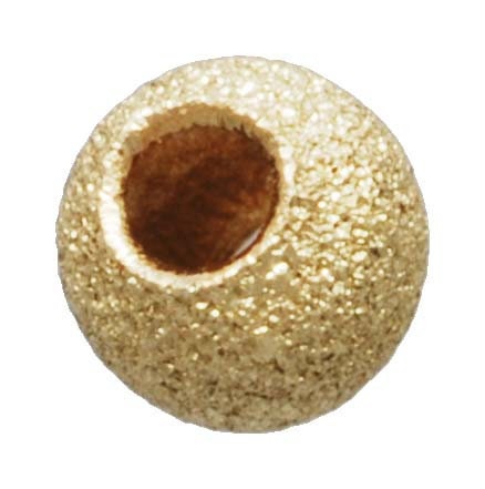 2.0mm Stardust Bead 0.8mm Hole,  14k gold filled. Made in USA. #4004720S