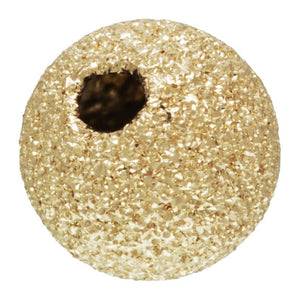 7.0mm Stardust Bead 1.8mm Hole,  14k gold filled. Made in USA.  #4004770S