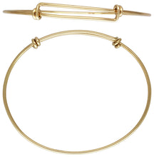 8.0-9.5" 1.65mm Adjustable Bangle,  14k gold filled. Made in USA. #4021658L