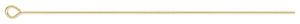 Eyepin 24ga .020x2.0"(0.50x50.8mm), 14k gold filled. Made in USA. #4005457