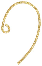 Sparkle Bass Clef Ear Wire .030" (0.76mm), 14k gold filled #4006408P1