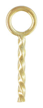 Screw Eye w/6.5mm Peg GP, 14k gold filled. Made in USA. #4020011