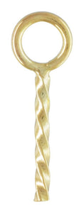 Screw Eye w/6.5mm Peg GP, 14k gold filled. Made in USA. #4020011
