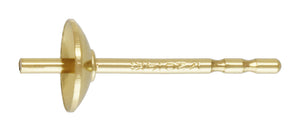 4.0mm Pearl Cup w/DN Post GP, 14k gold filled #4005982