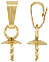 4.0mm Cup & Twist Peg Pendant, 14k gold filled. Made in USA. #4005882P