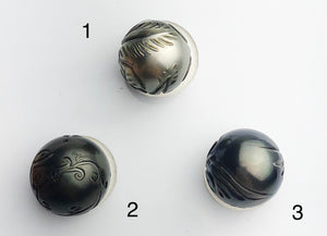 Carved Tattoo Tahitian Pearl 12-13mm (379)