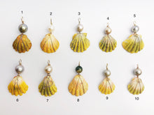 Sunrise Shell Wire and Pearl Pendants from Hawaii - Natural Color - Sunrise Shells - Sunnies (388 No. 1-10)