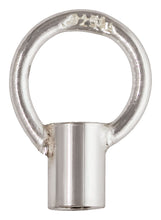 Crimp Endcap w/Ring (1.50mm ID) SPAT, Sterling Silver. Made in USA. #500079