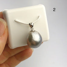 12-14mm Tahitian Pearl Pendants on 925 Sterling Silver (491 No. 1-4)