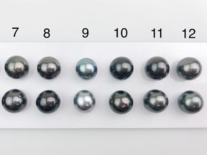 10mm Tahitian AAA Loose Matched Pearls, 10mm Round (201)