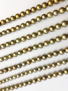 Tahitian Copper Pearl Strands - Round - 8mm to 12mm (519)