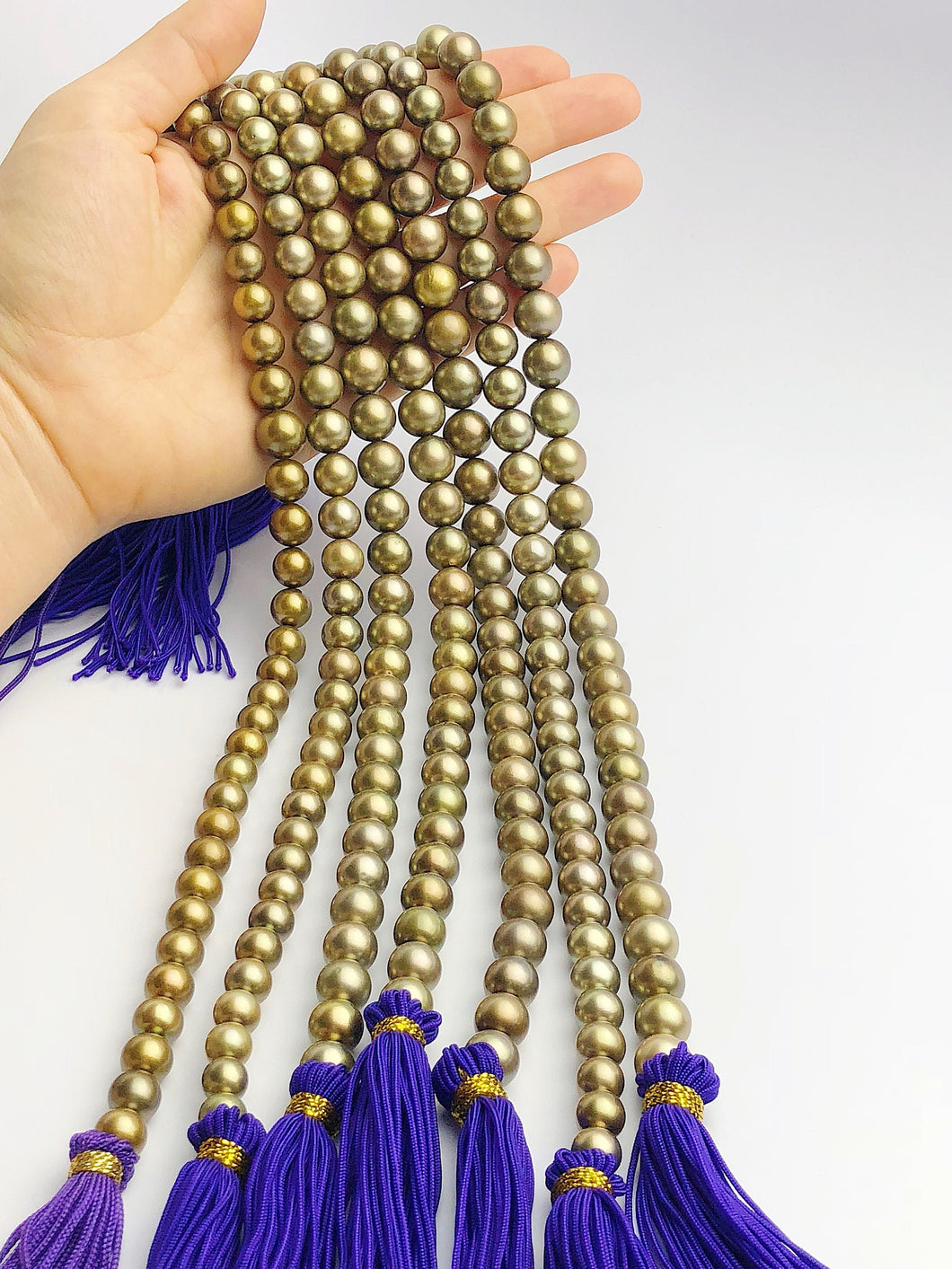 Tahitian Copper Pearl Strands - Round - 8mm to 12mm (519)