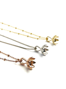 Pearl Pendant Setting - 14K Yellow Gold, Rose Gold, White Gold - Setting only. No pearl included. TP-133.