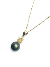 Pineapple Pearl Pendant Setting - 14K Yellow Gold, Rose Gold, White Gold - Setting only. No pearl included. TP-79.
