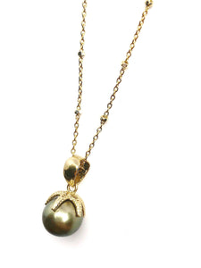 Starfish Pearl Pendant Setting - 14K Yellow Gold, Rose Gold, White Gold - Setting only. No pearl included. TP-88