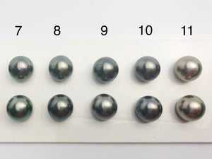 10mm Tahitian AA Loose Matched Pearls, 10mm Round (278)