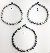 BIG 17mm Tahitian Pearl Necklace on Leather 12 - 17mm (281)