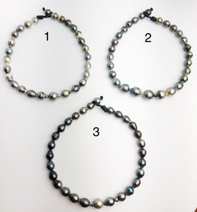 BIG 17mm Tahitian Pearl Necklace on Leather 12 - 17mm (281)