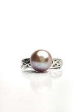 Sterling Silver Pearl Ring Setting - SR08. Setting only. No pearl included.