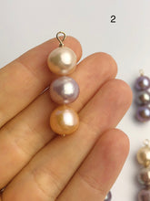 Edison Pearl Pendants on 14K Gold, Natural Color, 10-11mm, Made in Hawaii (547 No. 1-8)