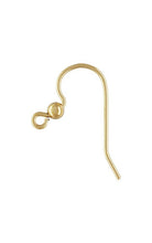 Ear Wire w/3.0mm Bead, 14K Gold Filled, #4006416