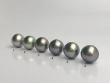 AAA Quality Multicolor Tahitian Peacock Loose Pearls - Short Drop Shape - 12mm (#573 No. 1-6)