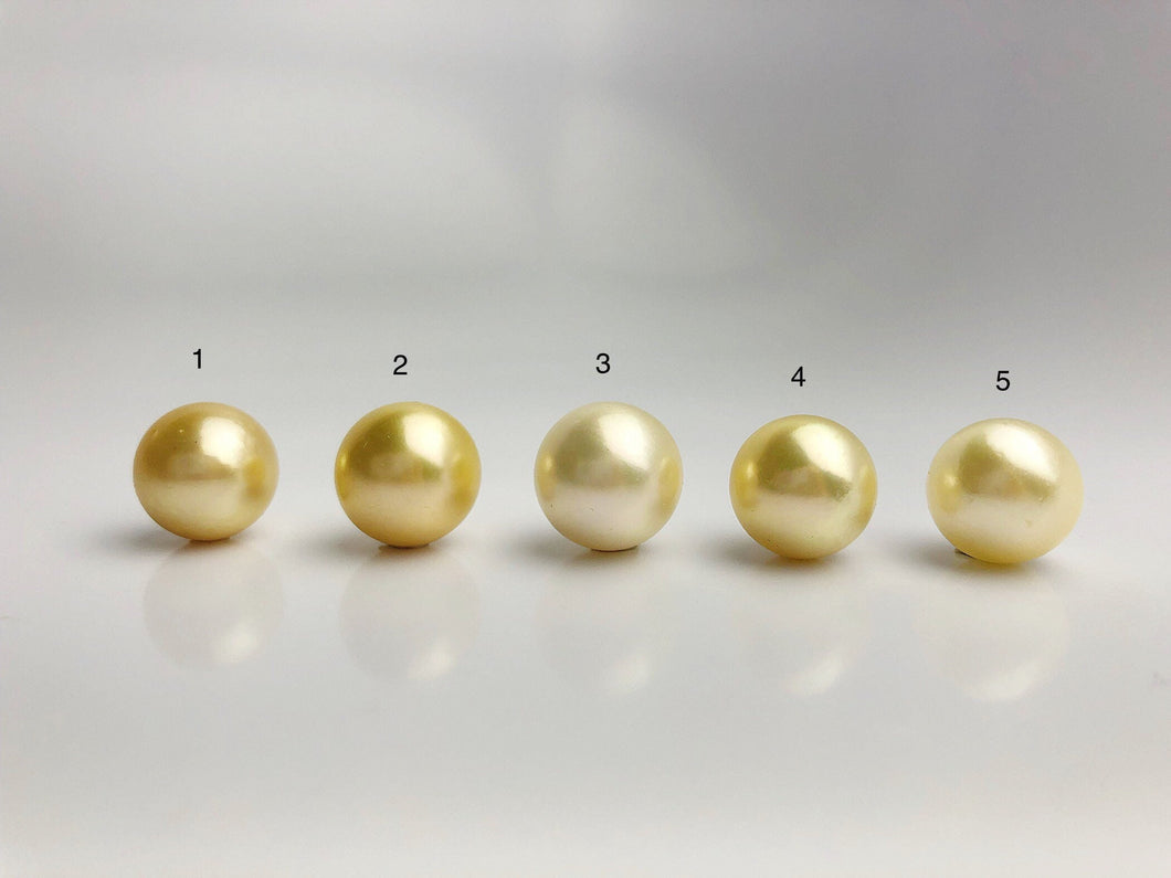 16mm - Golden South Sea Loose Pearls - Round - AA - 50% Percent Off Special, South Sea (#577 No. 1-5)