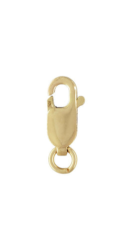 Lobster Claw #2 (4.0x10.0mm) w/Ring GP, 14k gold filled. #4001420R