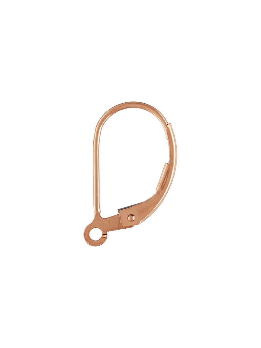 Plain Leverback w/Ring RGP, 14k gold filled.  #4807050