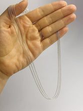 Bulk Quantity - 18" 925 Sterling Silver Anti Tarnish Alloy - 1mm Round Cable Chain Necklaces