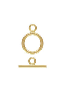 9mm Ring Toggle Set (1.3mm wire) GP, 14k gold filled. Made in USA. #4002032SET