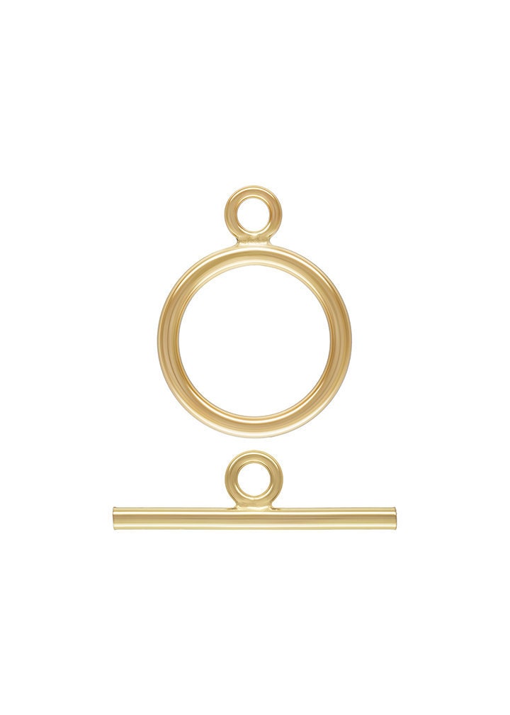 11mm Ring Toggle Set (1.3mm wire) GP, 14k gold filled. Made in USA. #4002034SET
