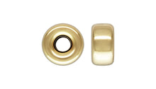 5.3x2.8mm Rondelle 1.4mm Hole, 14k gold filled. Made in USA. #4004550