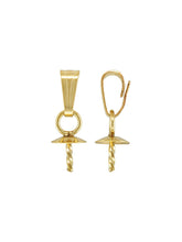 4.0mm Cup & Twist Peg Pendant, 14k gold filled. Made in USA. #4005882P