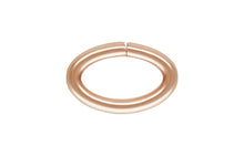 Oval Jump Ring 22ga 0.64x3.0x4.6mm, 14k gold filled. Made in USA #4804425OV