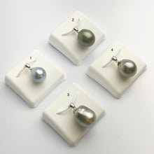 12-14mm Tahitian Pearl Pendants on 925 Sterling Silver (493 No. 1-4)