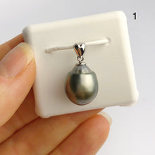 12-14mm Tahitian Pearl Pendants on 925 Sterling Silver (495 No. 1-4)