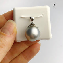 12-14mm Tahitian Pearl Pendants on 925 Sterling Silver (495 No. 1-4)