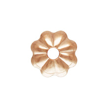 4.0mm Flower Bead Cap 1.0mm Hole RGP, 14k rose gold filled. #4805743