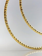 14k 2mm Gold Sparkle Hoop Earrings - 2" to 1/2" - Made in USA (#882-256, 202, 204, 203, 200)