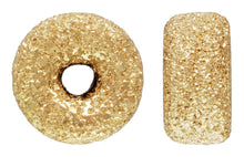 4.0mm Stardust Rondelle 1.2mm Hole, 14k gold filled. Made in USA. #4004540S