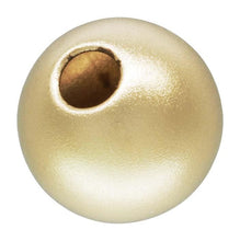 6.0mm Sandblast Bead 1.5mm Hole, 14k gold filled. Made in USA. #4004760SB
