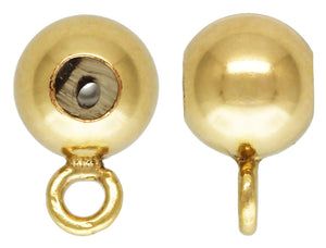4.0mm Bead W/Closed Ring (0.5mm Silicone), 14k gold filled. Made in USA. #40047401IR