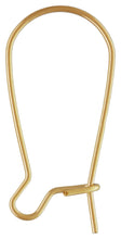 23.5mm Kidney Ear Wire (0.66mm),  14k gold filled. Made in USA. #4006442
