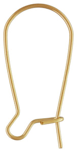 23.5mm Kidney Ear Wire (0.66mm),  14k gold filled. Made in USA. #4006442