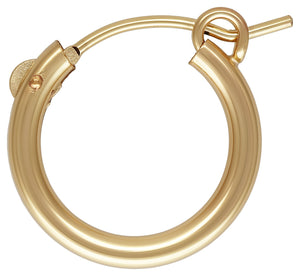 2.3x15.0mm Eurowire Hoop, 14k gold filled. Made in USA. #4011515